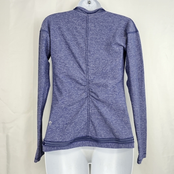 Lululemon Ivivva Own The Move Twist Front Wrap Top Purple Heathered Size 14 - Picture 5 of 10